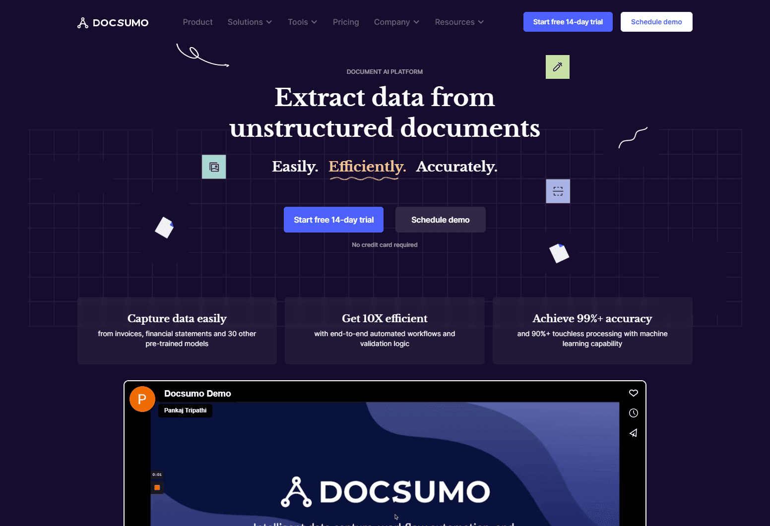 Docsumo screenshot