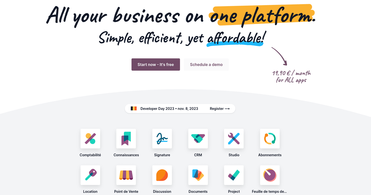 Odoo screenshot